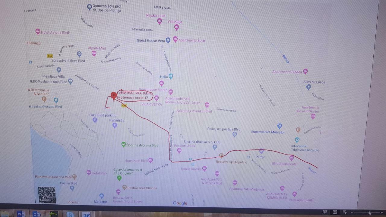 Vila Julija Блед Екстер'єр фото